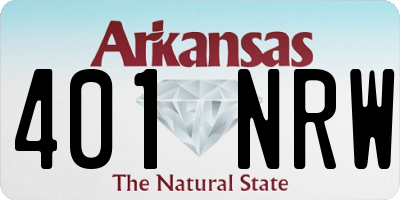 AR license plate 401NRW