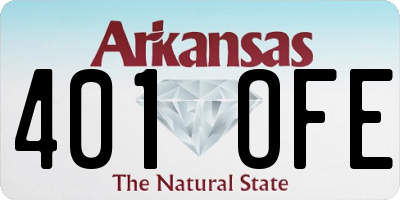 AR license plate 401OFE