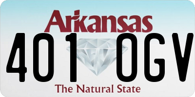 AR license plate 401OGV