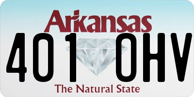 AR license plate 401OHV