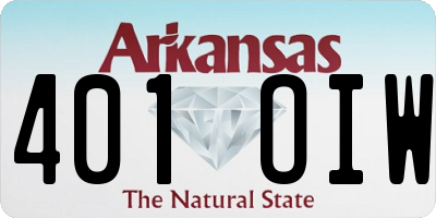 AR license plate 401OIW