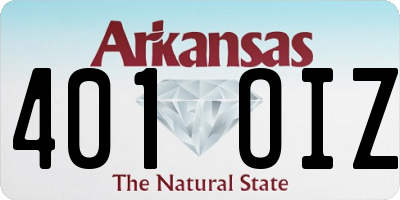 AR license plate 401OIZ