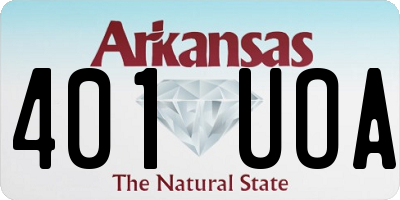 AR license plate 401UOA