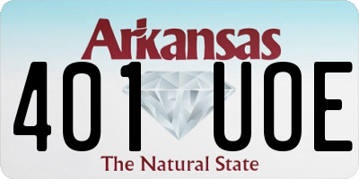 AR license plate 401UOE