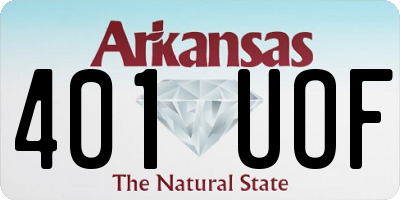 AR license plate 401UOF