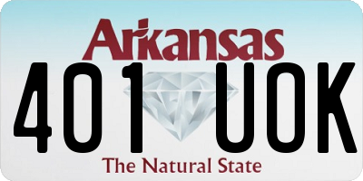 AR license plate 401UOK
