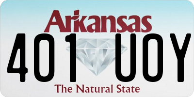 AR license plate 401UOY