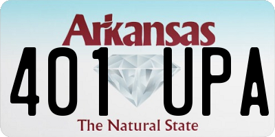 AR license plate 401UPA
