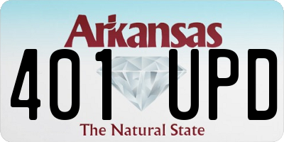 AR license plate 401UPD