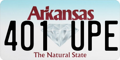 AR license plate 401UPE