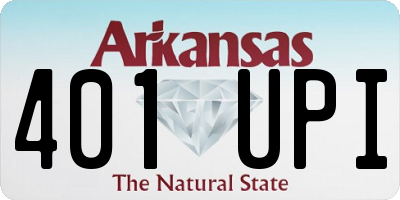 AR license plate 401UPI