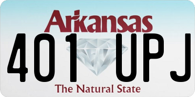 AR license plate 401UPJ