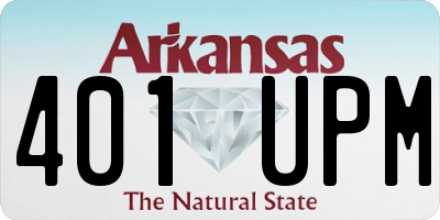 AR license plate 401UPM