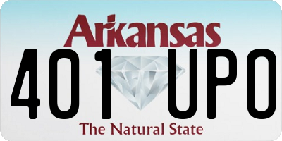 AR license plate 401UPO