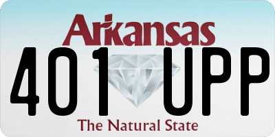 AR license plate 401UPP