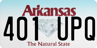 AR license plate 401UPQ