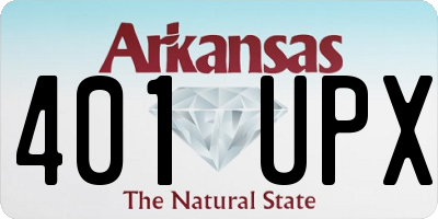 AR license plate 401UPX