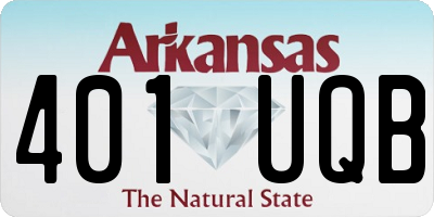 AR license plate 401UQB