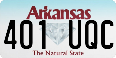 AR license plate 401UQC