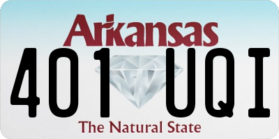 AR license plate 401UQI