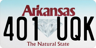 AR license plate 401UQK