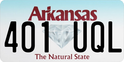 AR license plate 401UQL