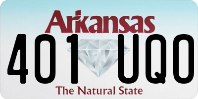 AR license plate 401UQO