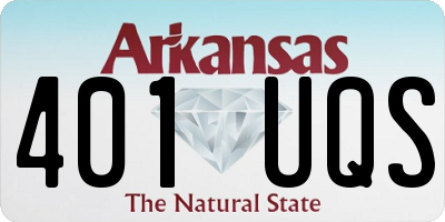 AR license plate 401UQS