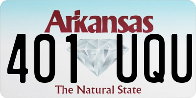 AR license plate 401UQU