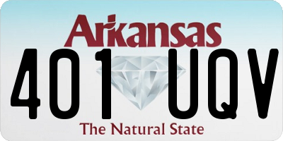 AR license plate 401UQV