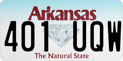 AR license plate 401UQW