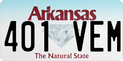 AR license plate 401VEM