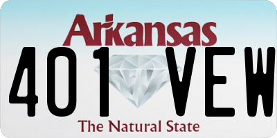 AR license plate 401VEW