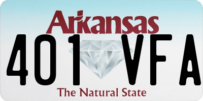 AR license plate 401VFA