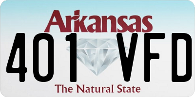 AR license plate 401VFD