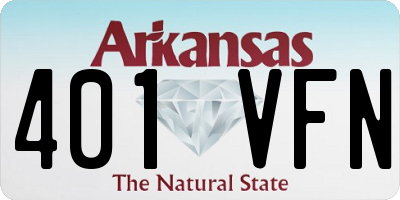 AR license plate 401VFN