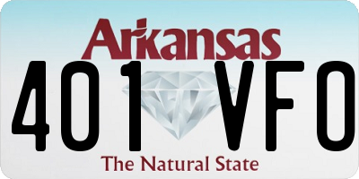 AR license plate 401VFO