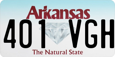 AR license plate 401VGH