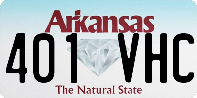 AR license plate 401VHC