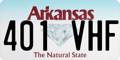 AR license plate 401VHF