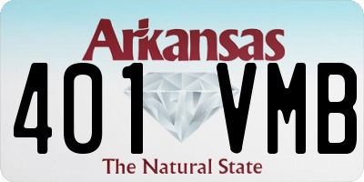 AR license plate 401VMB