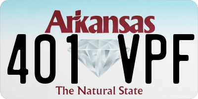 AR license plate 401VPF