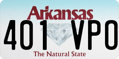 AR license plate 401VPO