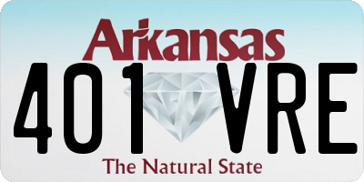 AR license plate 401VRE