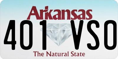 AR license plate 401VSO