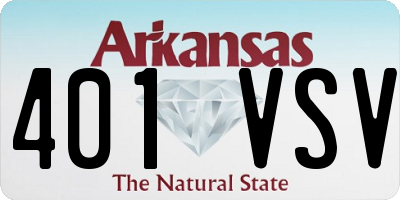 AR license plate 401VSV