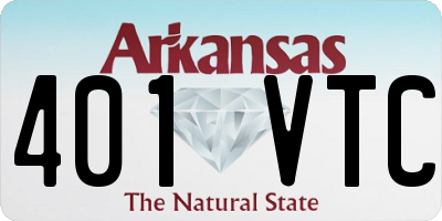 AR license plate 401VTC