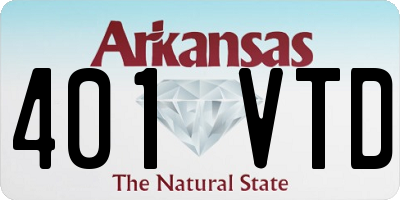 AR license plate 401VTD