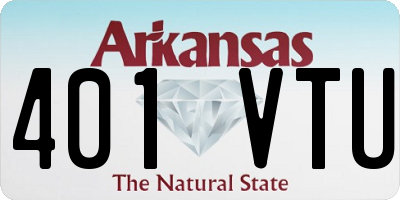 AR license plate 401VTU