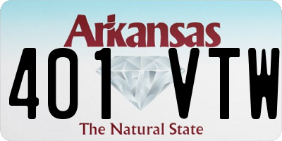 AR license plate 401VTW